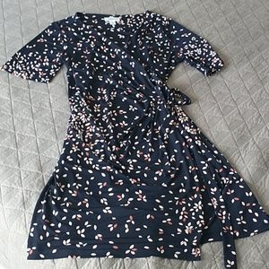  Waist Tie Surplice Maternity Dress